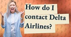 How do I contact Delta Airlines?