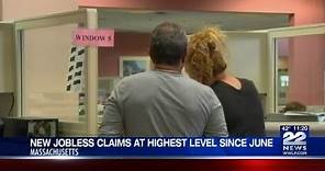 New jobless claims at highest level since June