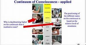 The Continuum of Consciousness - VCE Psychology