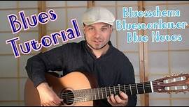 Blues Tutorial [Bluesschema, Bluestonleiter, Blue Notes, Powerchords]
