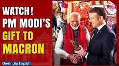 PM Modi presents Ram Mandir replica to French President Emmanuel Macron in Jaipur | Oneindia News