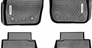 YITAMOTOR Floor Mats Compatible with 2017-2020 Ford Fusion/Lincoln MKZ, Custom Fit Floor Liners, 1st & 2nd Row All-Weather Protection, Black