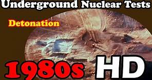 HD footage of underground nuclear tests 1980s