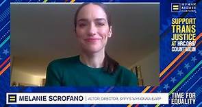Actor Melanie Scrofano: Time for Equality Live