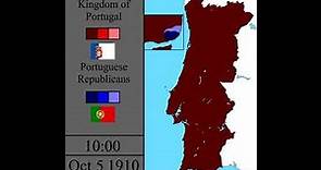The October 5th, 1910 Revolution of Portugal: Every Hour