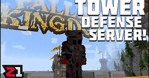 NEW TOWER DEFENSE SERVER?! Fallen Kingdom Minecraft Server First Look ! | Z1 Gaming