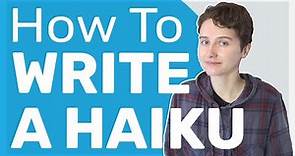 How to Write a Haiku | Beginner Friendly Poetry Tips!