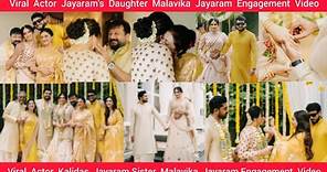 Viral Actor Jayaram's Daughter & Kalidas Jayaram's Sister Malavika Jayaram Engagement Video💐