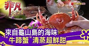 來自龜山島的海味 "牛蹄蟹"清蒸超鮮甜 - 北市夜市衝一波【非凡大探索】【1103-6集】