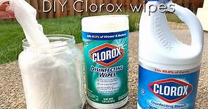 DIY DISINFECTANT WIPES | Homemade Disinfectant Wipes | DIY Clorox wipes