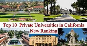 Top 10 Private Universities in California New Ranking 2021 | The California Institute of Technology