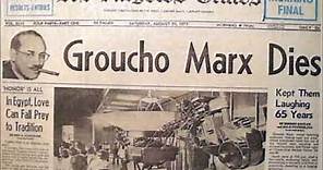 August 19, 1977-ABC Radio News (Death Of Groucho Marx)