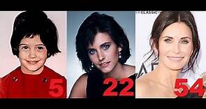 Courteney Cox from 0 to 58 years old