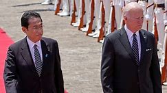 President Biden and Japanese Prime Minister Kishida hold a joint press conference at Akasaka Palace