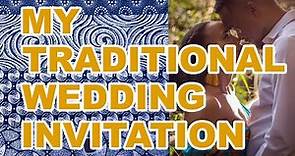 Whatsapp video invitation for a traditional wedding