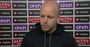 Hearts head coach Steven Naismith speaks after Viaplay Cup elimination