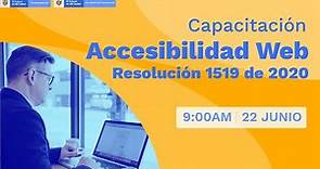 💡#Capacitación: Accesibilidad Web – Resolución 1519 del 2020