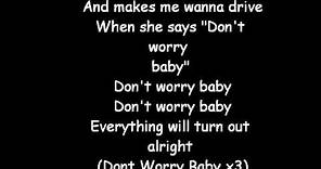 Don't Worry Baby Lyrics Beach Boys