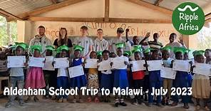 Aldenham School 2023 visit to Ripple Africa, Malawi