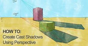 How to Draw and Paint Cast Shadows