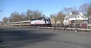 NJ Transit train arrives at Elberon NJ