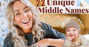 22 Unique Middle Names For Boys - Modern Spins On Traditional Boy Names - SJ STRUM BABY NAMES