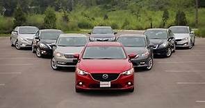 2013-14 Mid-Size Sedan Comparison Test: Toyota Camry vs Honda Accord vs Mazda6 and more
