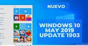 Nuevo Windows 10 2019 version 1903 32/64 bits Ya Disponible