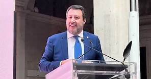Salvini - A Roma alla presentazione del libro verde ASPI (25.01.24)