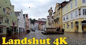 Landshut, Germany Walking tour [4K].