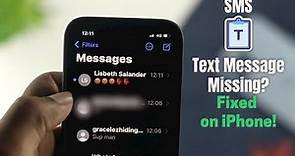 Text Messages Missing on iPhone? - Fixed Disappeared SMS From Inbox!