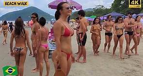 [Best Beaches Brazil - 4K] Itamambuca - Ubatuba - Beach, Beach Walk 🌞, Brazil
