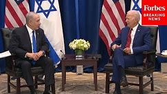 Netanyahu Reaffirms 'Israel’s Commitment To Democracy' In Meeting With Biden Outside UN Summit