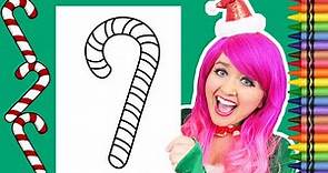 Coloring a Candy Cane | Christmas