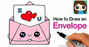 How to Draw a Love Letter in a Cute Envelope Easy