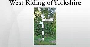 West Riding of Yorkshire