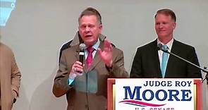 WATCH: AL Republican Senate candidate Roy Moore speaks on election night