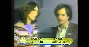 George Harrison at 1976 SNL backstage