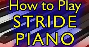 How To Play Stride Piano | Easy Piano Lesson