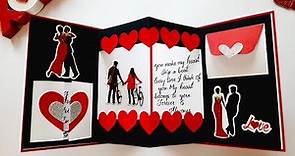 Beautiful Handmade Valentine's Day Card for Boyfriend | Greeting Card for Valentine's Day | Tutorial