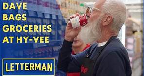 Dave Bags Groceries At Hy-Vee | Letterman
