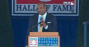 Tim Raines is inducted into the Hall of Fame