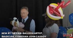 New at the fair: Balloon artist, magician, comedian John Cassidy