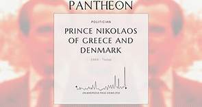 Prince Nikolaos of Greece and Denmark Biography - Member of the Greek royal family