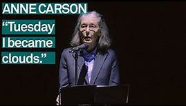 Anne Carson: Lecture on the History of Skywriting