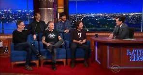 Pearl Jam Interview with Stephen Colbert on The Late Show 2015