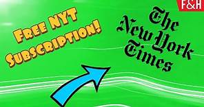 How To Get A Free New York Times Subscription! - How To Read NYT For Free!