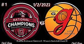 #1 South Carolina Gamecock Women's Basketball vs Georgia Lady Bulldogs - ( Full Game - 1/2/23 - HD )