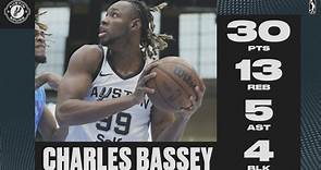 Charles Bassey DOMINATES in Season Debut with 30 PTS, 13 REB & 4 BLK vs. Legends