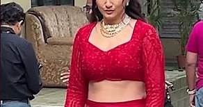 Gauahar Khan looks absolutely beautiful in a red dress at Jhalak Dikhhla Jaa 11 sets